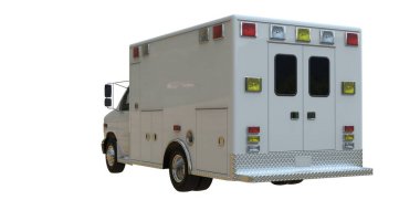 Ambulans beyaz kamyonu izole edildi.