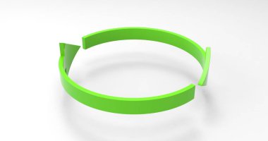 Yeşil Eko Geri Dönüşüm Okları, Oklarla Geri Dönüşümlü Simge ve Simgesi