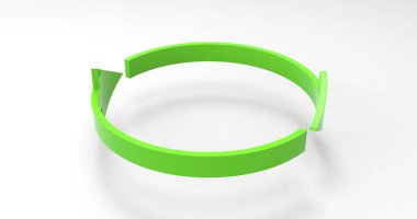 Yeşil Eko Geri Dönüşüm Okları, Oklarla Geri Dönüşümlü Simge ve Simgesi