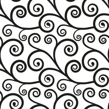 Beyaz arka planda kesintisiz çiçek desenli vektör çizim