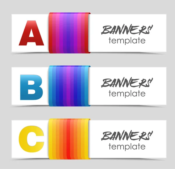 Modèle de conception de bannières — Image vectorielle