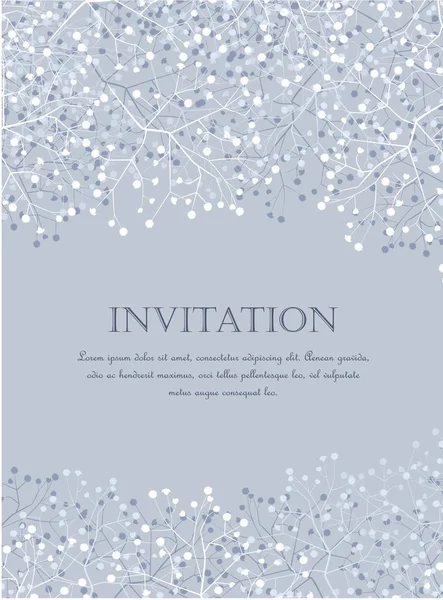 Vector Invitaciones florales — Archivo Imágenes Vectoriales