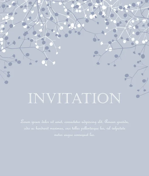 Vector Invitaciones florales — Archivo Imágenes Vectoriales