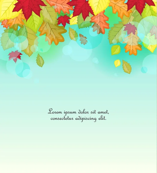 Herbstblatt in Farben — Stockvektor