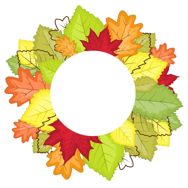 Folha de outono em cores — Vetor de Stock