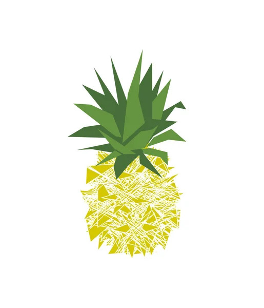 Ananas aux fruits tropicaux — Image vectorielle