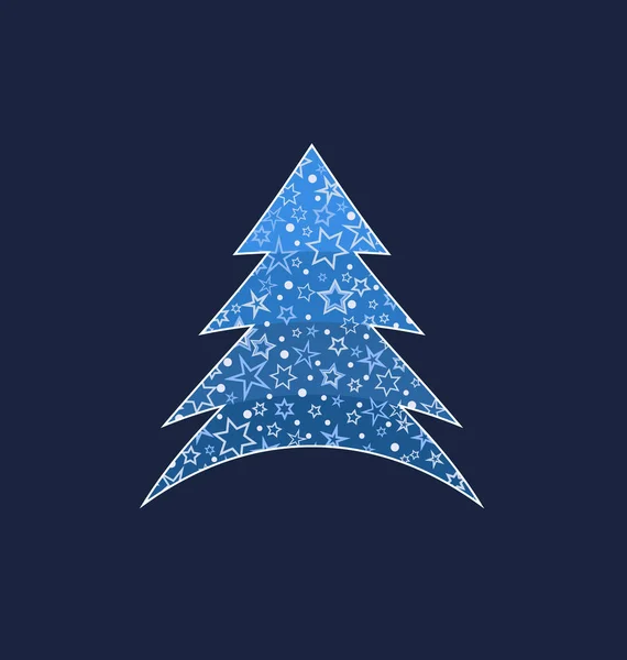 Decoração de árvore de Natal — Vetor de Stock