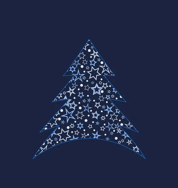 Kerstboom decoratie — Stockvector