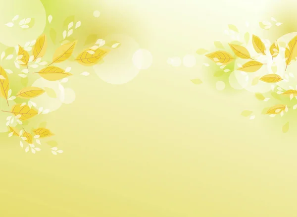 Yapraklı dekorasyon dalları — Stok Vektör