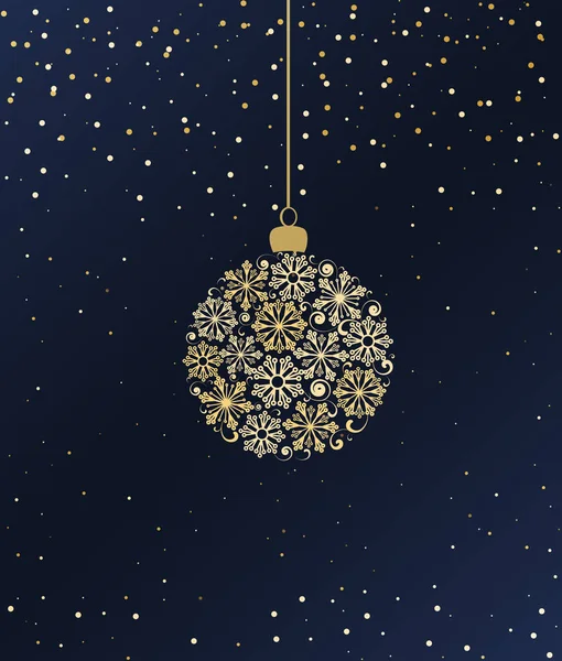 Veselé vánoční koule — Stockový vektor