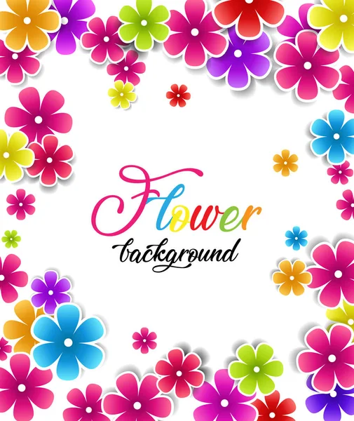 Fundo floral colorido — Vetor de Stock