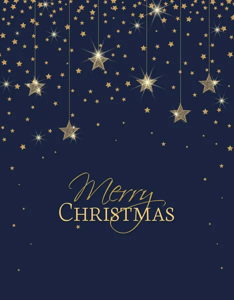 Joyeux Noël étoiles — Image vectorielle