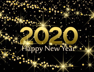 Mutlu Noeller, 2020 Mutlu Yıllar arkaplanı. String Lights. Neşeli parti ve kutlama