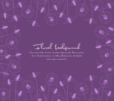 Çiçek siluetlerinin arkaplanı