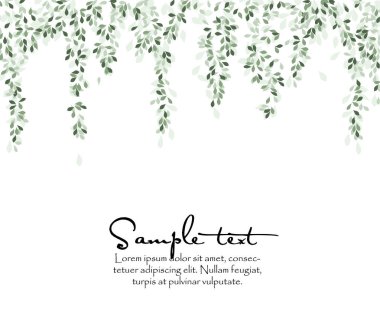 yaprakları ile doğal arka plan