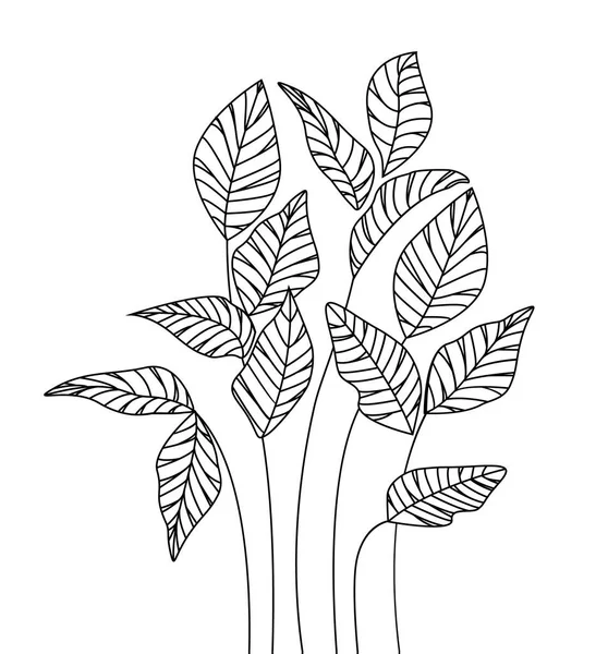 Природний фон з листям — стоковий вектор