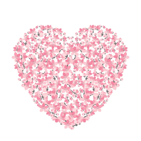 桜の花飾り — ストックベクタ