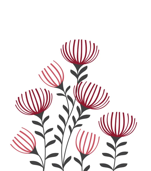 Zomer bloemen decoraties — Stockvector