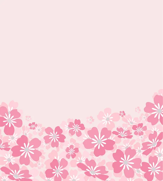 Arrière-plan de silhouettes de fleurs — Image vectorielle