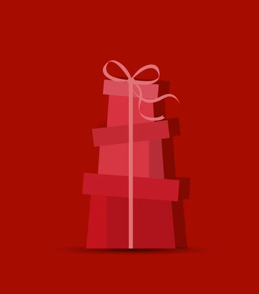 Decoratieve Kerstcadeaus — Stockvector