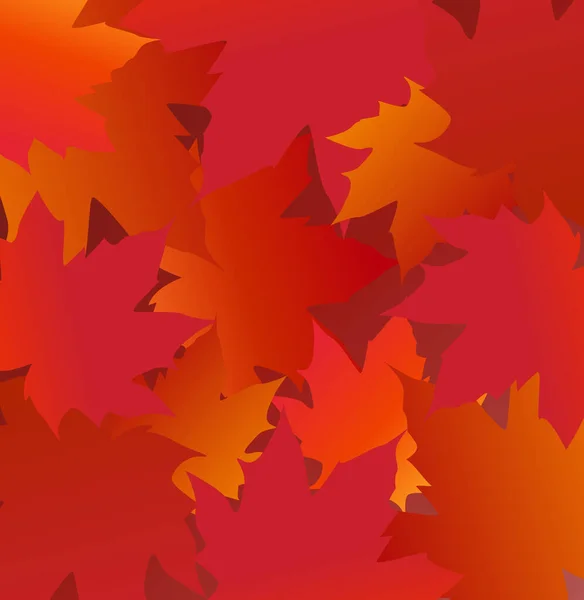 Cadre avec feuilles d'érable — Image vectorielle