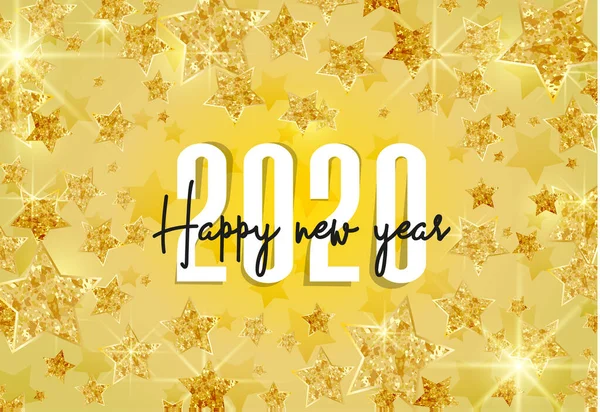 快乐的新年2020 — 图库矢量图片