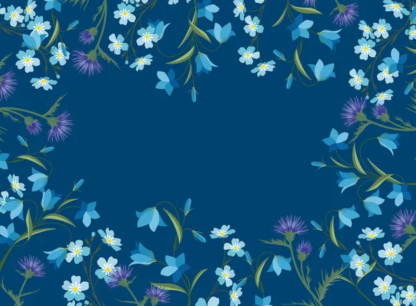 Векторна Ілюстрація Барвистих Квітів Літні Квіткові Прикраси Білому Тлі — стоковий вектор
