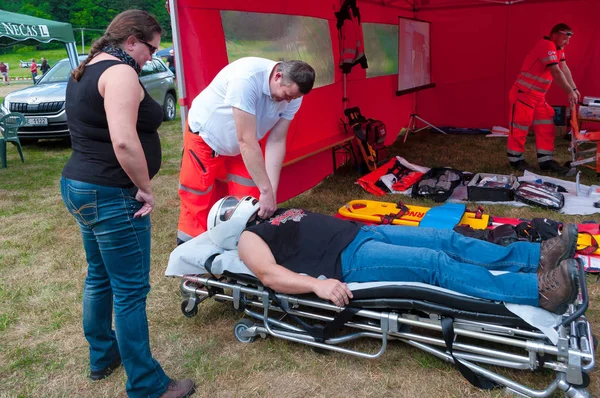 Comas Segundo Eventos Preventivos Seguridad Para Motociclistas Fecha Junio 2018 —  Fotos de Stock