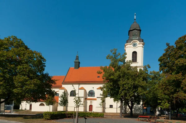 Barockkyrkan Antagandet Jungfru Maria Landsortsstad Velke Pavlovice South Moravia Tjeckien — Stockfoto