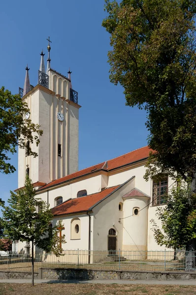 Kościół Świętego Piotra Pawła Miejscowości Podivin Kraj Południowomorawski Czechy — Zdjęcie stockowe