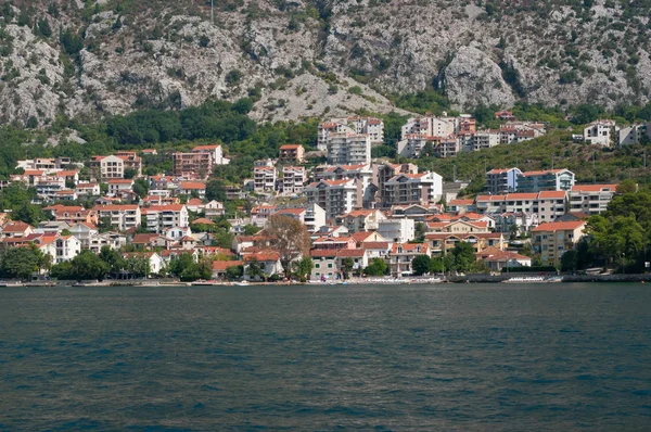 Kotor Montenegro Setembro 2018 Uma Pequena Cidade Costa Golfo Chamada — Fotografia de Stock