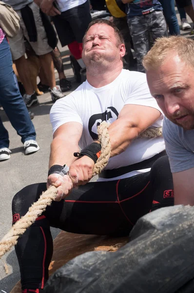 Strongman 2019 Amatörtävling Extrem Makt Idrott Date 2019 Village Sosuvka — Stockfoto