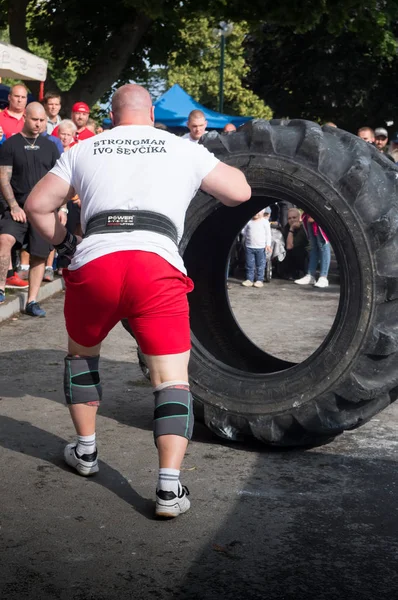 Strongman 2019 Amatörtävling Extrem Makt Idrott Date 2019 Village Sosuvka — Stockfoto