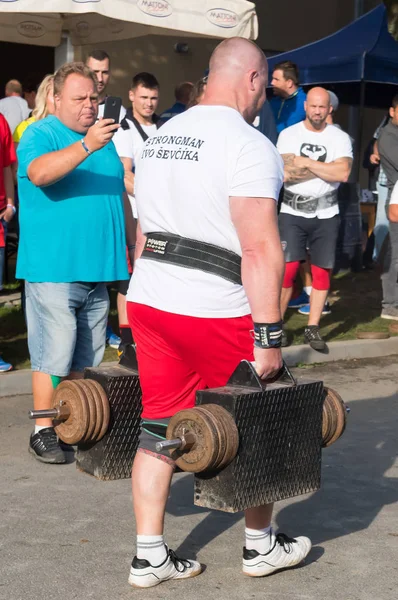 Strongman 2019 Amatörtävling Extrem Makt Idrott Date 2019 Village Sosuvka — Stockfoto