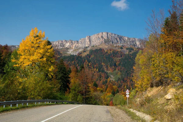 Golden Autumn Mountains Adygea — Stock Photo, Image