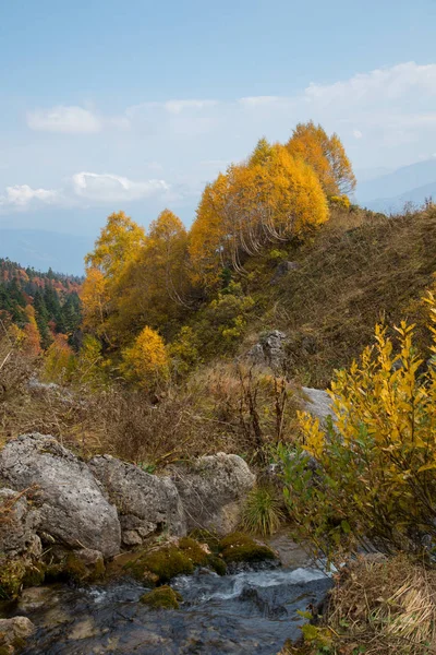 Золотая Осень Горах Адыгеи — стоковое фото