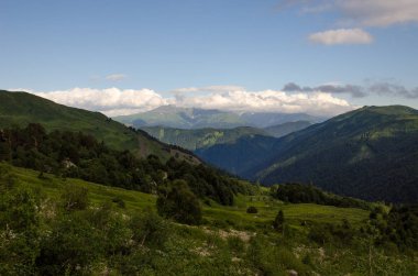 Kafkas rezerv görkemli dağ manzaraları