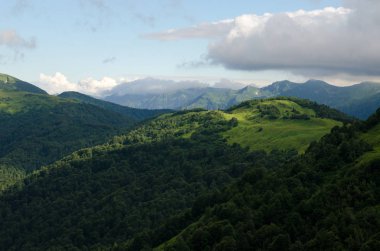 Kafkas rezerv görkemli dağ manzaraları