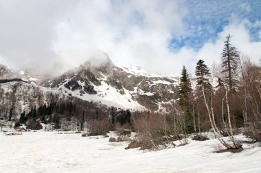 Hafta sonu gezisi için Mount Fisht. Adıge