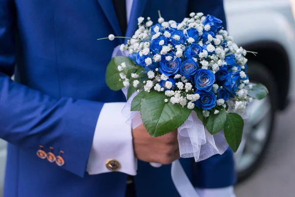 Elegante Luminoso Ramo Festivo Flores — Foto de Stock