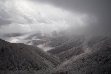 muhteşem dağ manzarası Kafkasya doğa rezerv