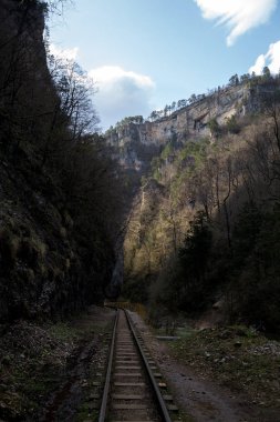 Güzel dağ manzarası. Guam gorge. Krasnodar bölgesi