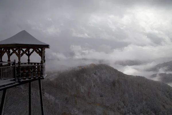 Nádherné Horské Scenérie Kavkazu Přírodní Rezervace — Stock fotografie