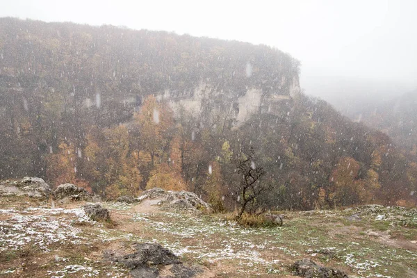 Die Herrliche Bergkulisse Des Kaukasus Naturparks — Stockfoto