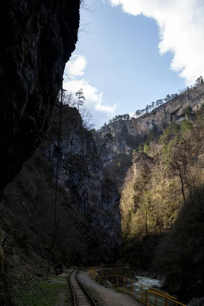 Красивый Горный Пейзаж Ущелье Гуам Краснодарский Район — стоковое фото