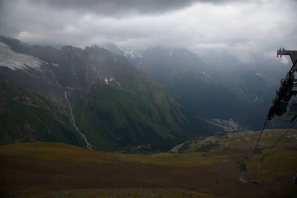 Fascinerende Beklimming Bergen Van Dombai Karachay Tsjerkessië — Stockfoto