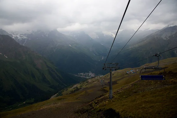 Fascinante Ascenso Las Montañas Dombai Karachay Cherkessia —  Fotos de Stock