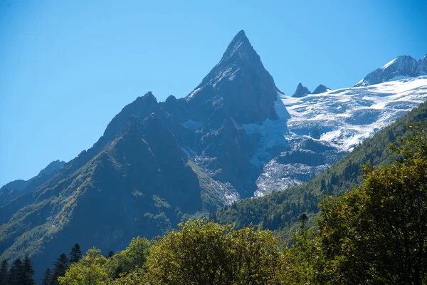 Faszinierender Aufstieg Die Berge Von Dombai Karatschaj Tscherkessien — Stockfoto