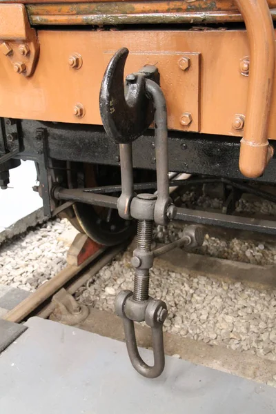 Gancio Accoppiamento Carro Merci Ferroviario Vintage — Foto Stock