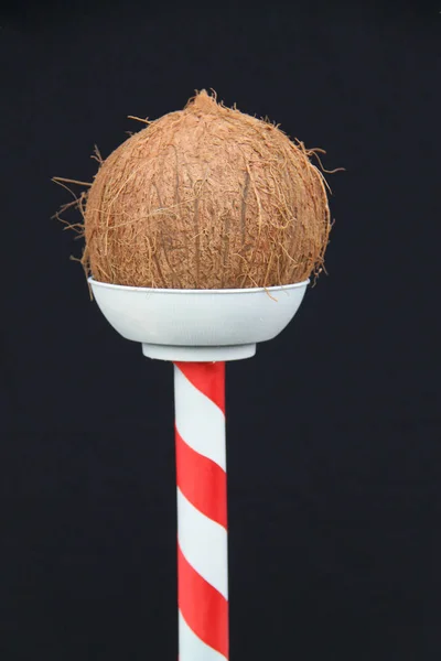 Coconut Shy Holder Divertido Juego Feria —  Fotos de Stock